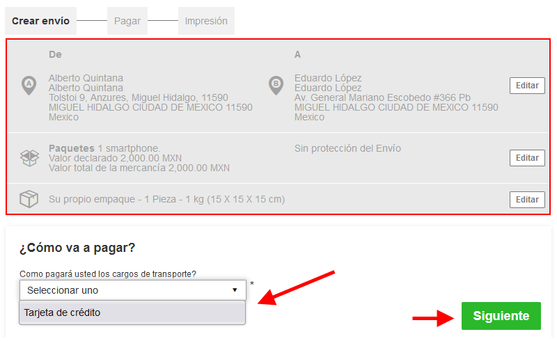 cotizacion paqueteria dhl